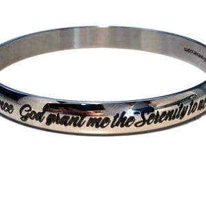 Serenity Prayer Bangle Bracelet
