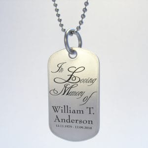 Memorial Bereavement Dog Tag