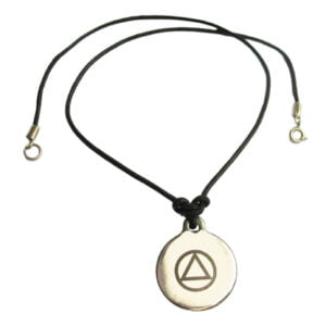 AA Unity Symbol  Leather Necklace