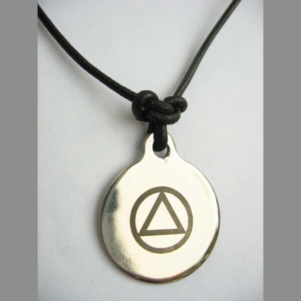 AA Unity Symbol  Leather Necklace