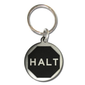 H.A.L.T. Medallion Keychain