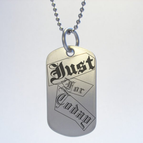 Just For Today Dog Tag Necklace