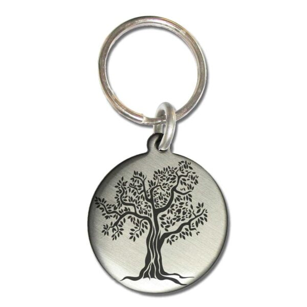 Tree of Life Serenity Prayer Medallion Keychain